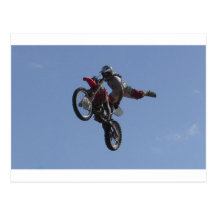 Motocross Jump Post Card
