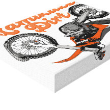 Motocross Kamikaze Canvas Prints