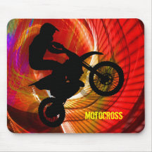 Motocross Light Streaks in a Windtunnel Mousemat