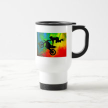Motocrossing in a Solar Flare Up Mug