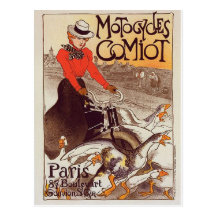 Motocycles Comiot - Paris Vintage Postcard