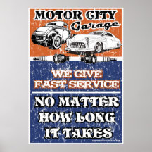 MOTOR CITY GARAGE 2 PRINT