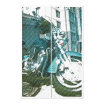 Motor Psychole ( motorcycle psycho bike :)) Stretched Canvas Prints