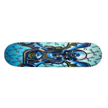 Motor Tool Skull Skateboard