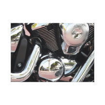 Motorbike Parts Gallery Wrapped Canvas