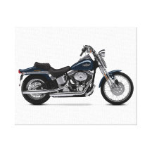 Motorcycle 13 stretched canvas print