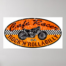 Motorcycle Cafe racer Poster
