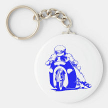 Motorcycle Drag Racing Keychains