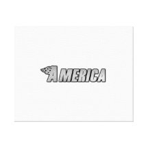 Motorcycle Flames - America Stretched Canvas Prints