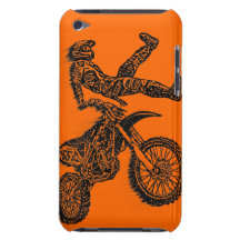 Motorcycle jumping barely there iPod cover