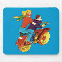 Motorcycle Pin-Up Mouse Pads