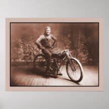 Motorcycle racing: Winner 100 mi. race, Norton KS Posters