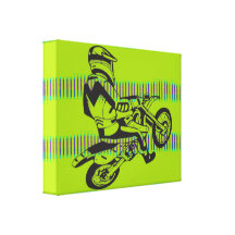 Motorcycle Racing Wrapped Canvas Gallery Wrap Canvas