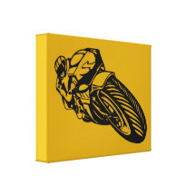 Motorcycle Sports Wrapped Canvas Gallery Wrap Canvas