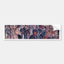 Moulin De La Galette Sketch By Pierre-Auguste Bumper Stickers