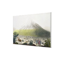 Mount Chimborazo, Ecuador, from 'Le Costume Ancien canvas prints