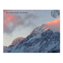 Mount Cook (Aoraki) (Neuseeland) Postkarte