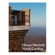 Mount Mitchell, North Carolina Postcard