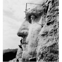 Mount Rushmore construction Photo Cut Outs