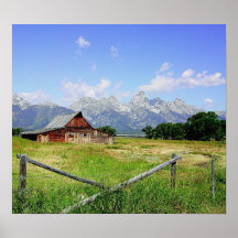 Mountain Barn Posters