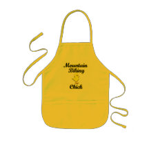 Mountain Biking Chick Aprons