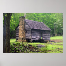 Mountain Cabin Poster
