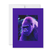 Mountain Gorilla Invitation - Pop Art Invitations
