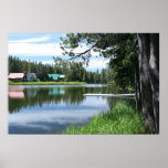 Mountain Lake, Dock Print