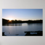Mountain Lake, Sunset Print