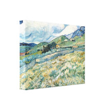 Mountain landscape behind Hospital by van Gogh Stretched Canvas Prints