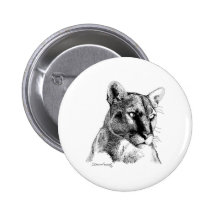 Mountain Lion Pinback Buttons