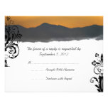 Mountain Sunrise Wedding RSVP Invitation