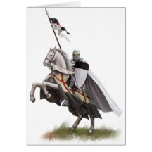 Mounted Knight Templar Greeting Card