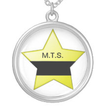 Mourning badge necklace
