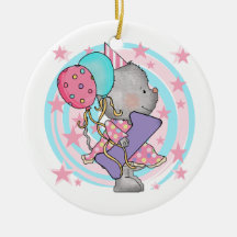 Mouse 1st Birthday T-shirts and Gifts Christmas Ornaments