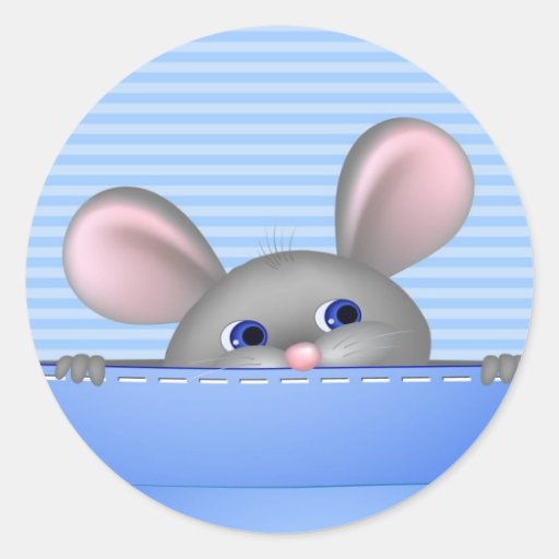 Mouse In Pocket Sticker