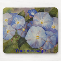 MOUSE PAD - Morning Glory Watercolour