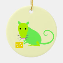 Mouse with Cheese Ornament