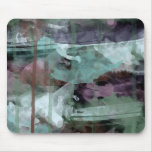 Mousemat, Abstract painting, aqua blue green Mousepads