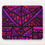 Mousemat, Abstract Smile Red Purple Pink Mousepad