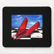 Mousepad-Designed Shoe Grunge, Gothic