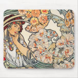 Mousepad:  Mucha - Language of Flowers