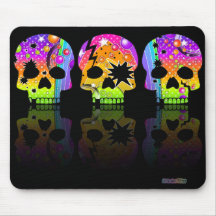 Mousepad - POP ART SKULLS