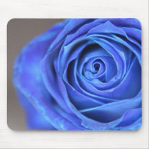 Mousepad with blue Rose