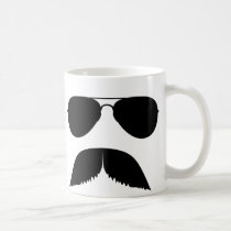 Moustache Aviator Mug mugs