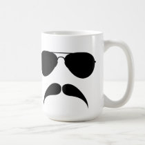 Moustache Aviator Mug mugs