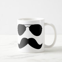 Moustache Aviator Mug mugs