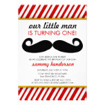 Moustache Boy Birthday Invitation
