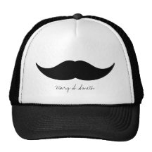 Moustache Custom Name Trucker Hat