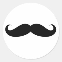 Moustache Disguise Funny Stickers